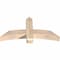 Ekena Millwork Bellingham Smooth Timber Gable Bracket, Douglas Fir, 48"W x 24"H x 5 1/2"D x 5 1/2"F, 12/12 Pitch GBW048X24X0606BEL00SDF - alternate 2